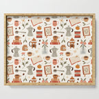 Gouache Books and Coffee Serving Tray Gallery Image 1