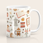 Gouache Books and Coffee Coffee Mug Gallery Image 1