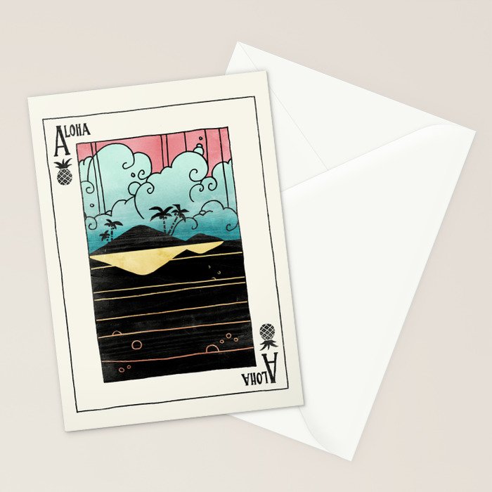 Ace of Aloha Stationery Card Gallery Image 2