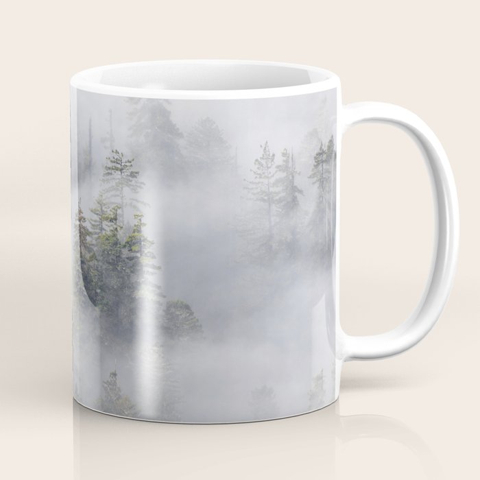 Forest In The Sky - Redwood National Park Foggy Trees Coffee Mug Gallery Image 1