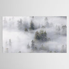 Forest In The Sky - Redwood National Park Foggy Trees Tablecloth Gallery Image 2