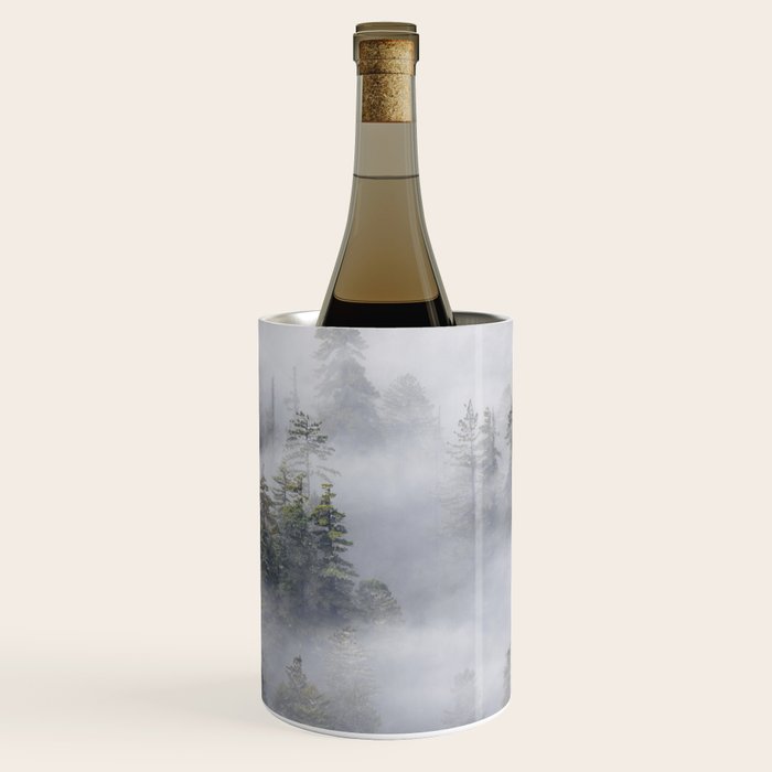 Forest In The Sky - Redwood National Park Foggy Trees Wine Chiller Gallery Image 3