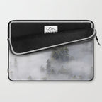 Forest In The Sky - Redwood National Park Foggy Trees Laptop Sleeve Gallery Image 2
