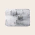 Forest In The Sky - Redwood National Park Foggy Trees Bath Mat Gallery Image 1
