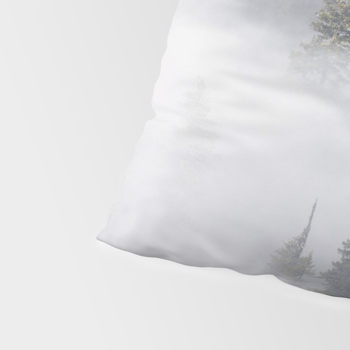 Forest In The Sky - Redwood National Park Foggy Trees Pillow Sham Gallery Image 4