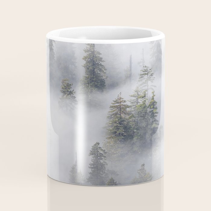 Forest In The Sky - Redwood National Park Foggy Trees Coffee Mug Gallery Image 4