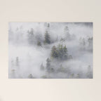 Forest In The Sky - Redwood National Park Foggy Trees Welcome Mat Gallery Image 1