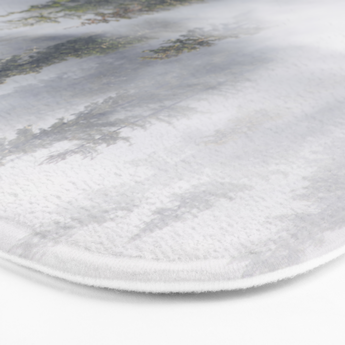 Forest In The Sky - Redwood National Park Foggy Trees Bath Mat Gallery Image 3