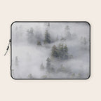 Forest In The Sky - Redwood National Park Foggy Trees Laptop Sleeve Gallery Image 1