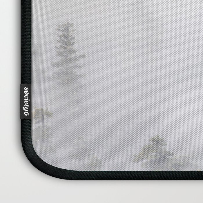 Forest In The Sky - Redwood National Park Foggy Trees Laptop Sleeve Gallery Image 3