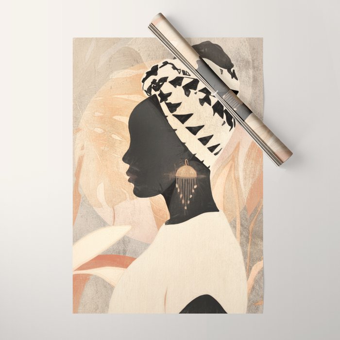 Woman with Turban Wrapping Paper Gallery Image 1