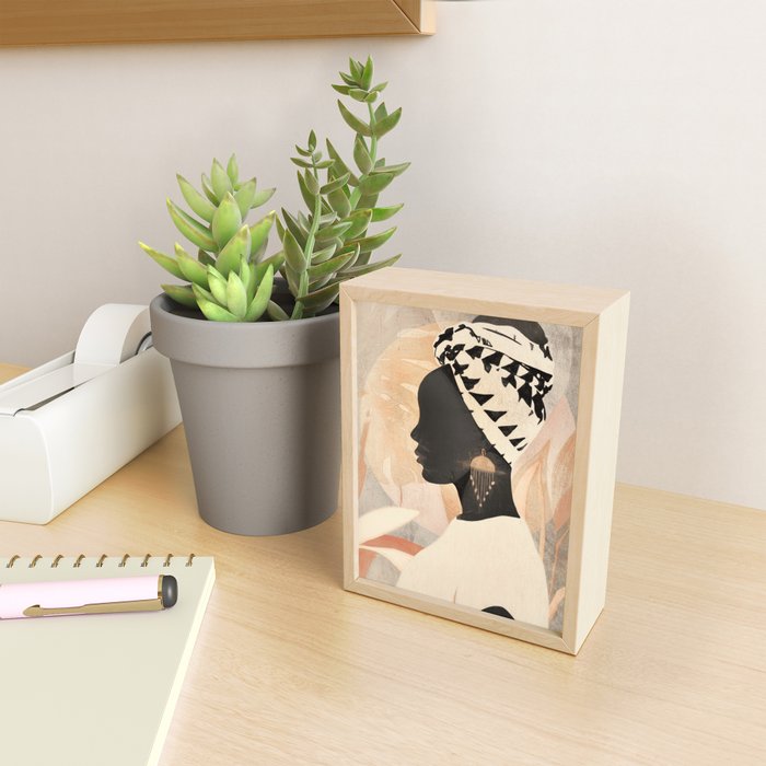 Woman with Turban Mini Art Print Gallery Image 2