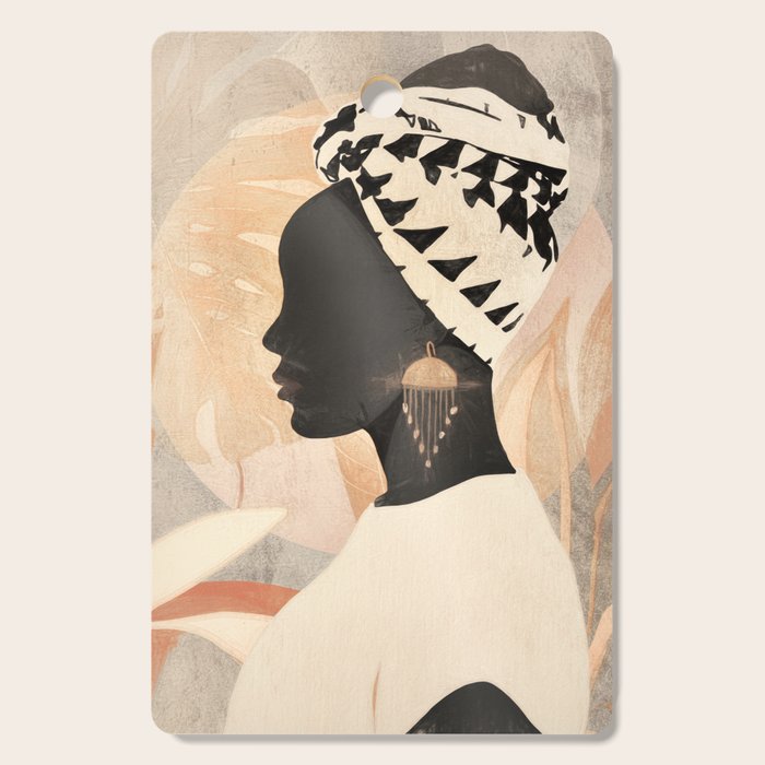 Woman with Turban Cutting Board Gallery Image 1