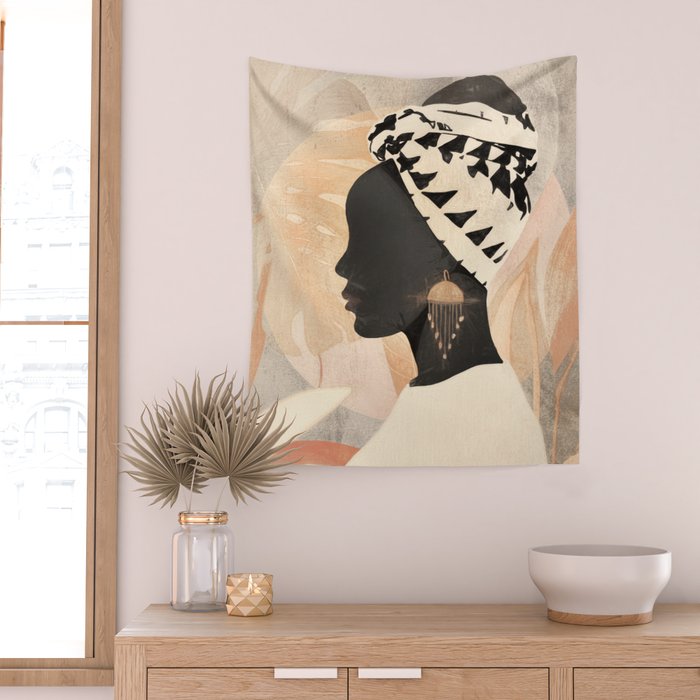 Woman with Turban Wall Tapestry Gallery Image 2