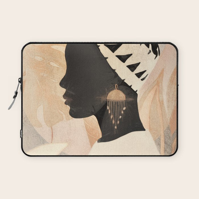 Woman with Turban Laptop Sleeve Gallery Image 1