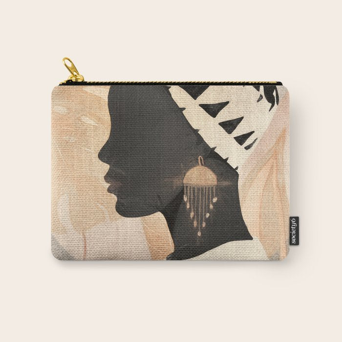 Woman with Turban Carry All Pouch Gallery Image 1