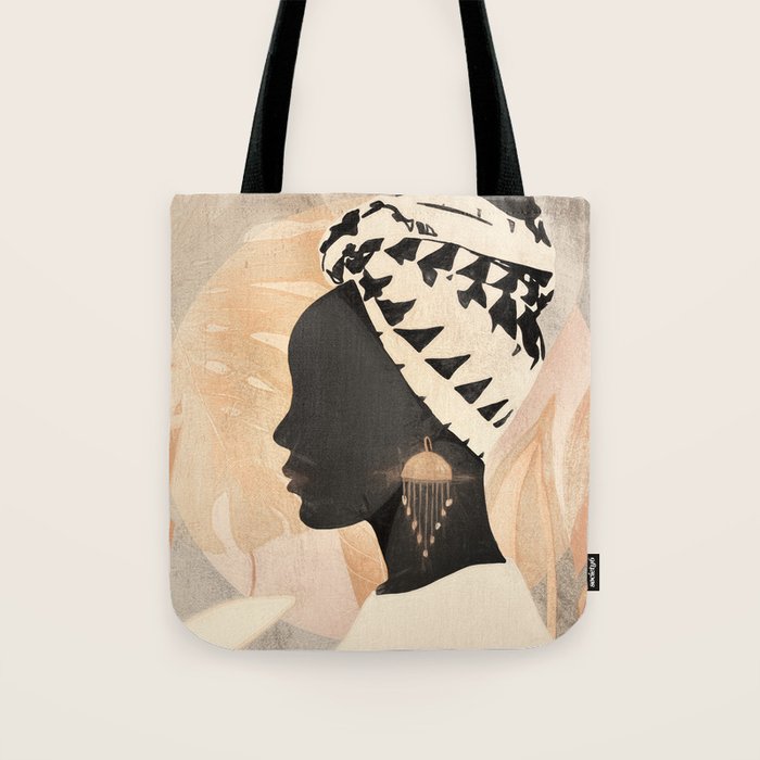 Woman with Turban Tote Bag Gallery Image 1