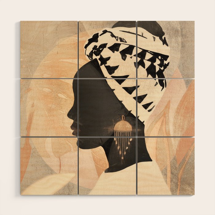 Woman with Turban Wood Wall Art Gallery Image 1