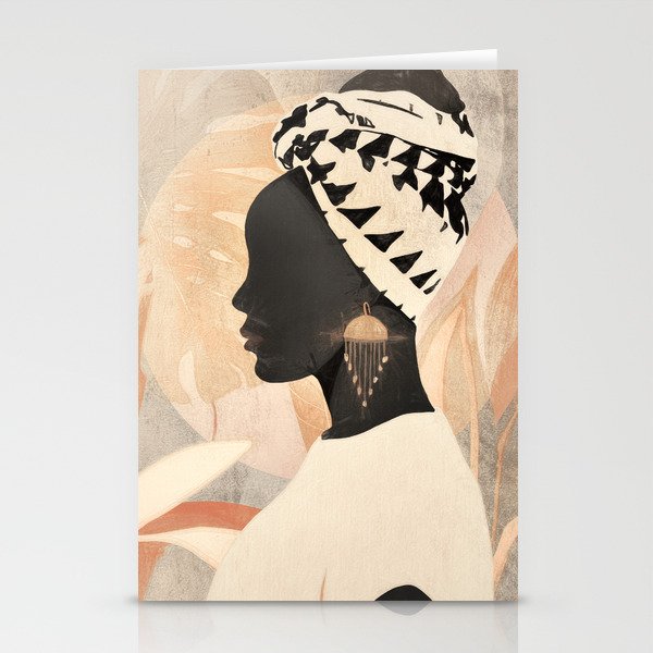 Woman with Turban Stationery Card Gallery Image 2