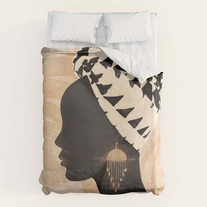 Woman with Turban Duvet Cover Gallery Image 1