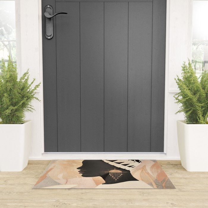 Woman with Turban Welcome Mat Gallery Image 3