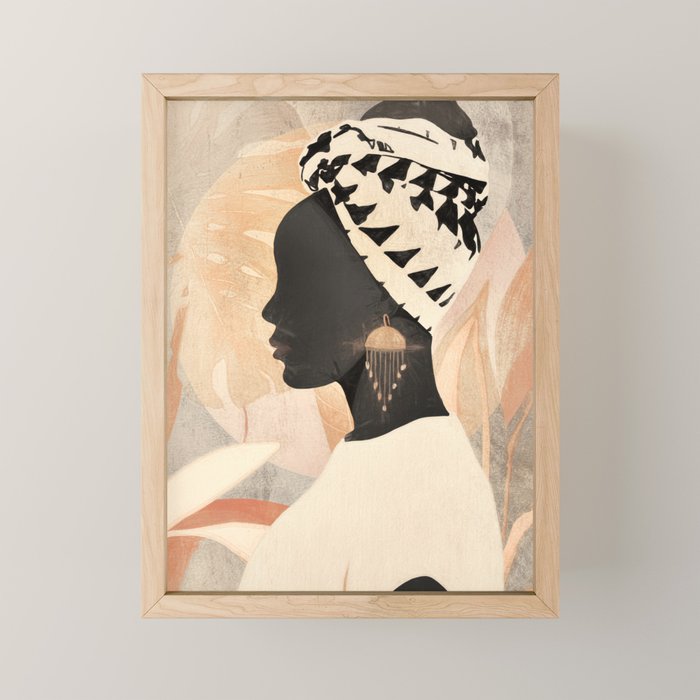 Woman with Turban Mini Art Print Gallery Image 1