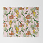 Join Or Die #illustration #wildlife #pattern Throw Blanket Gallery Image 2