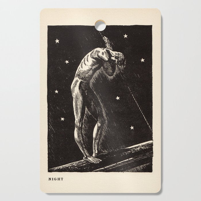 "Night" by Rockwell Kent (1919) Cutting Board Gallery Image 1