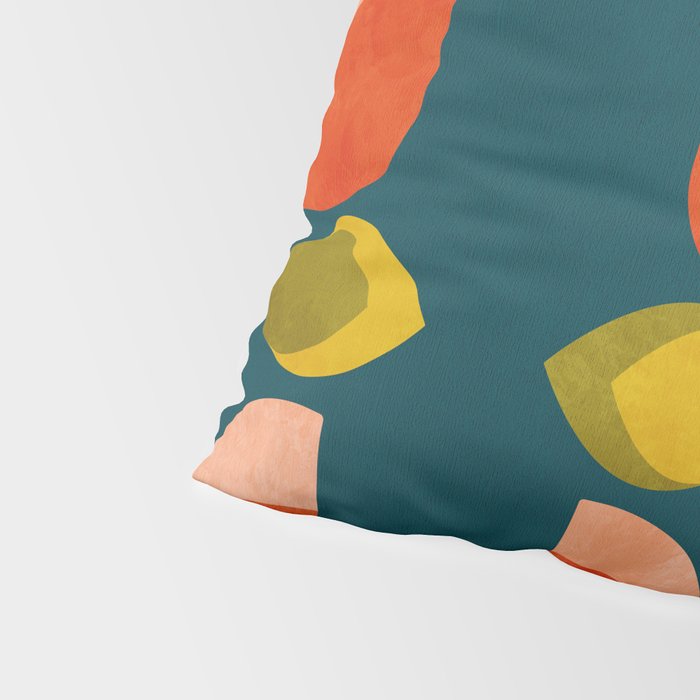 retro tulips teal Pillow Sham Gallery Image 4