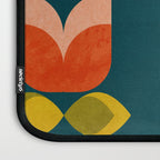 retro tulips teal Laptop Sleeve Gallery Image 3