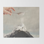 Sifted Summit - MP II Snow Sugar on Mountain Peak Throw Blanket Gallery Image 2