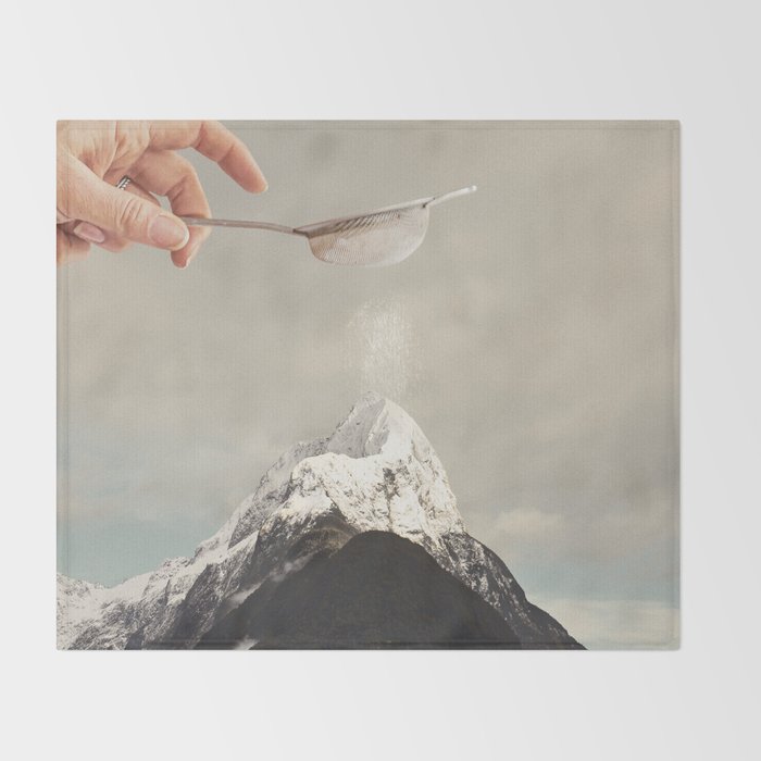 Sifted Summit - MP II Snow Sugar on Mountain Peak Throw Blanket Gallery Image 2