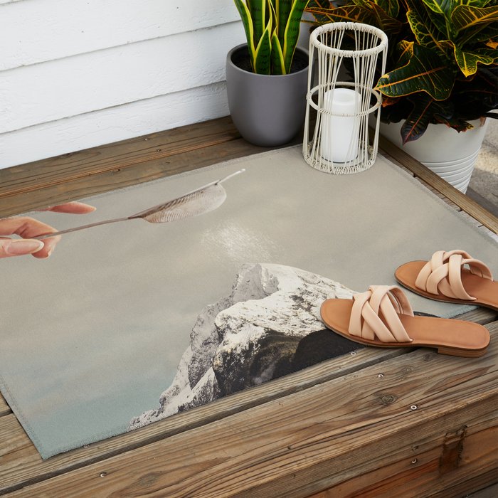 Sifted Summit - MP II Snow Sugar on Mountain Peak Outdoor Rug Gallery Image 2