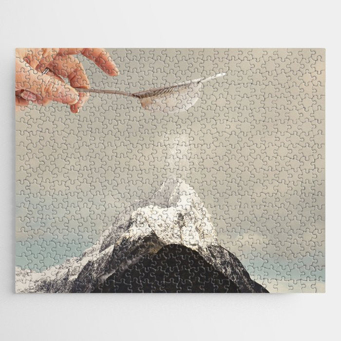 Sifted Summit - MP II Snow Sugar on Mountain Peak Jigsaw Puzzle Gallery Image 1
