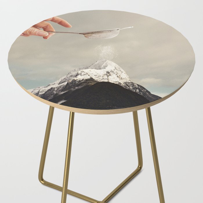 Sifted Summit - MP II Snow Sugar on Mountain Peak Side Table Gallery Image 2