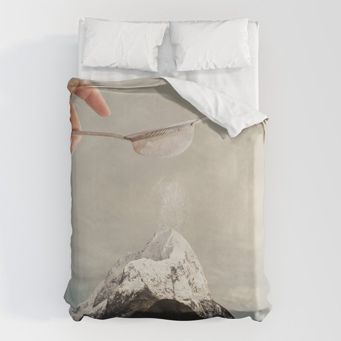 Sifted Summit - MP II Snow Sugar on Mountain Peak Duvet Cover Gallery Image 1