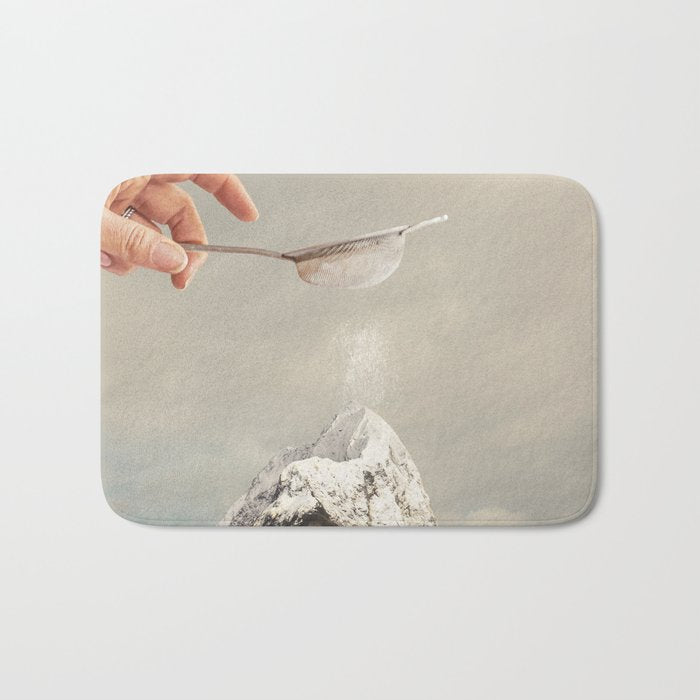 Sifted Summit - MP II Snow Sugar on Mountain Peak Bath Mat Gallery Image 1
