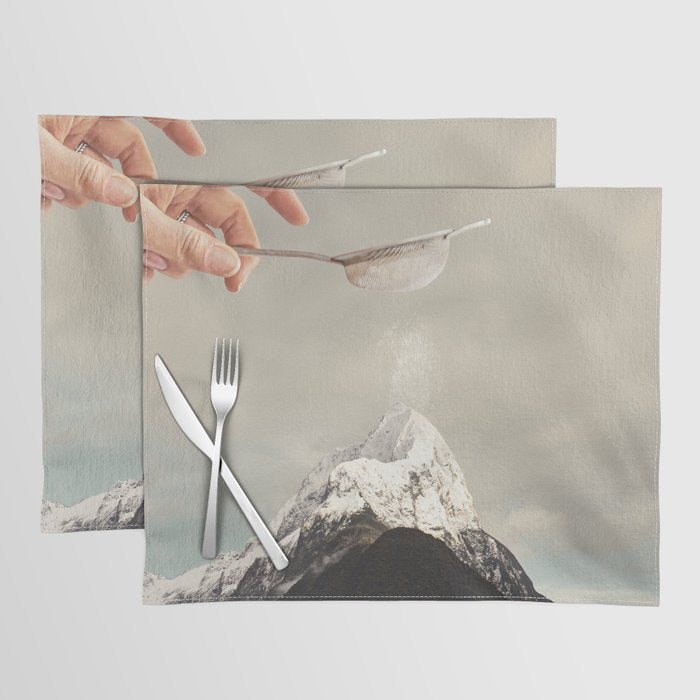 Sifted Summit - MP II Snow Sugar on Mountain Peak Placemat Gallery Image 1