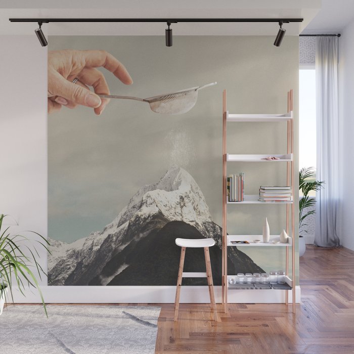 Sifted Summit - MP II Snow Sugar on Mountain Peak Wall Mural Gallery Image 1