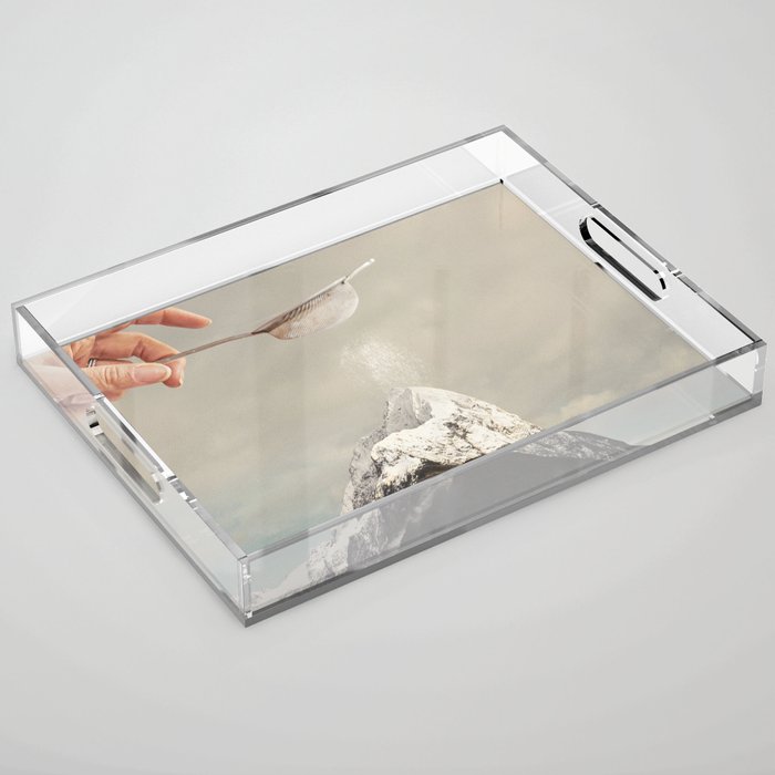 Sifted Summit - MP II Snow Sugar on Mountain Peak Acrylic Tray Gallery Image 1