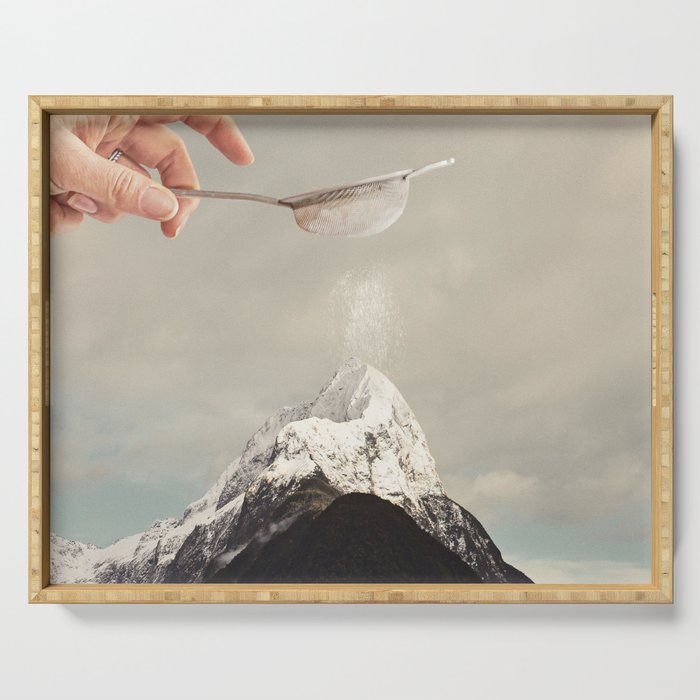 Sifted Summit - MP II Snow Sugar on Mountain Peak Serving Tray Gallery Image 1