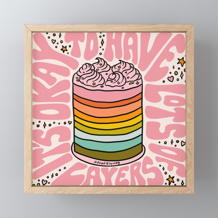Lots of Layers Mini Art Print Gallery Image 1