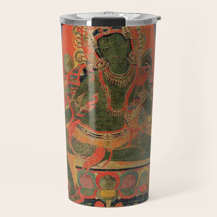 Hindu Krishna Tapestry Travel Mug Gallery Image 1