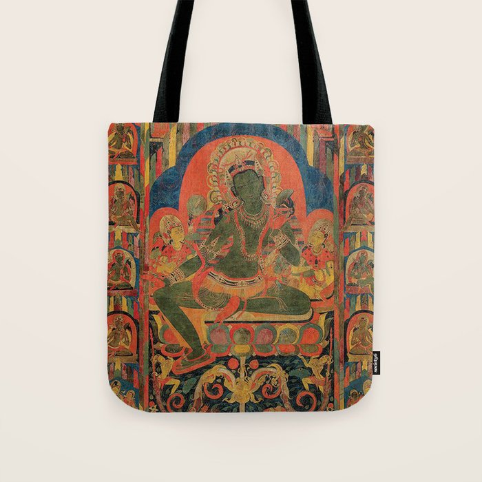 Hindu Krishna Tapestry Tote Bag Gallery Image 1