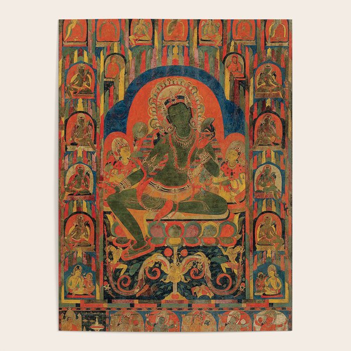 Hindu Krishna Tapestry Poster Gallery Image 1