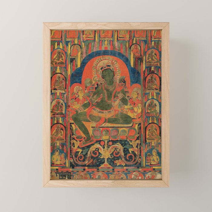 Hindu Krishna Tapestry Mini Art Print Gallery Image 1