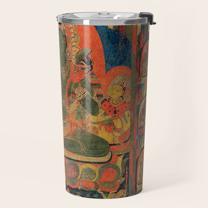 Hindu Krishna Tapestry Travel Mug Gallery Image 2