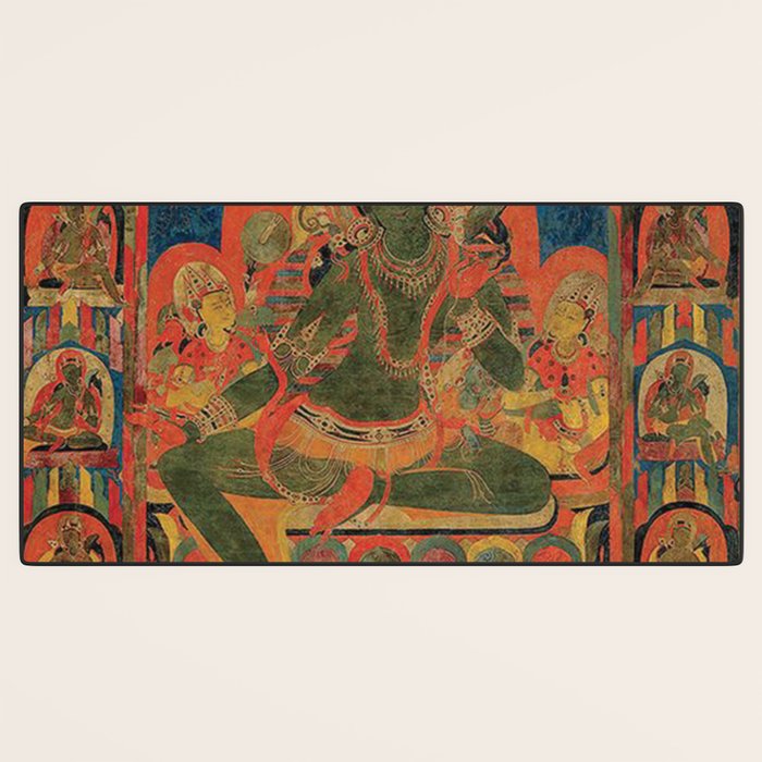 Hindu Krishna Tapestry Desk Mat Gallery Image 3