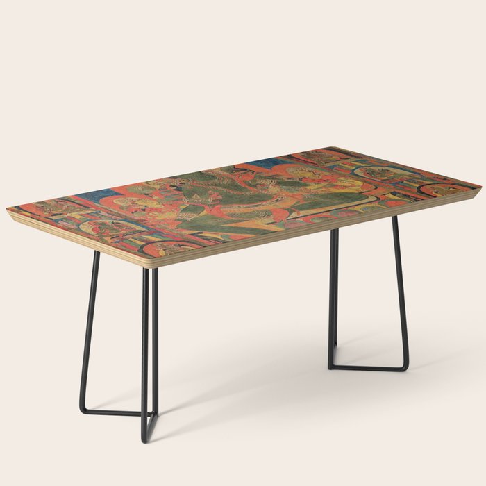 Hindu Krishna Tapestry Coffee Table Gallery Image 1