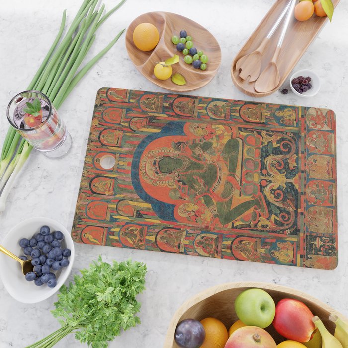 Hindu Krishna Tapestry Cutting Board Gallery Image 2
